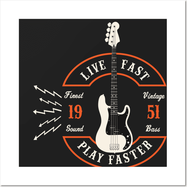 Live Fast Play Faster - Precision Wall Art by mrspaceman